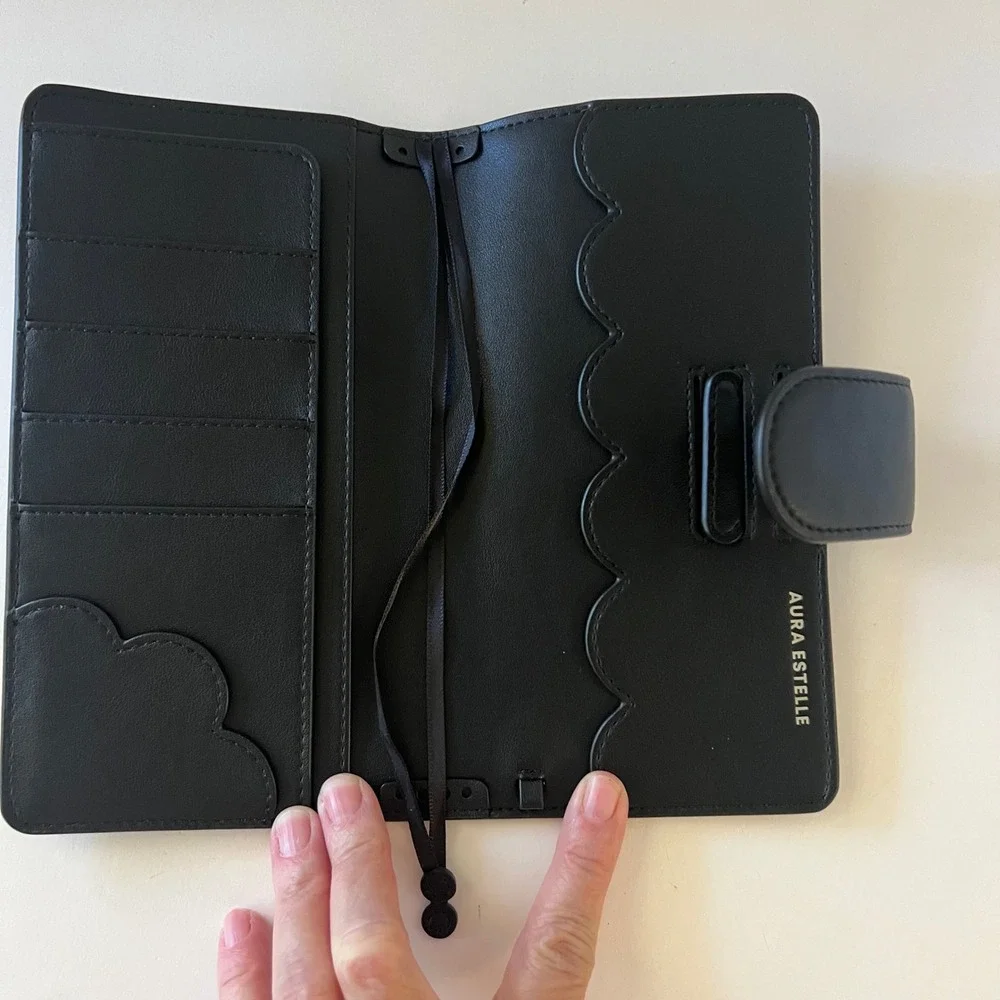 Aura Estelle Airy Planner Cover Moonlit Obsidian Black NIP
